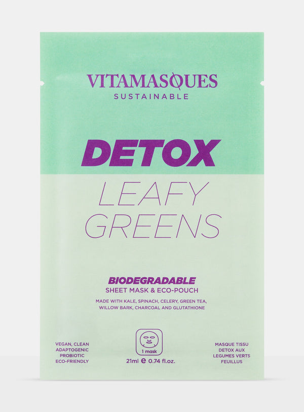 Vitamasques Detox Leafy Greens Biodegradable Mask