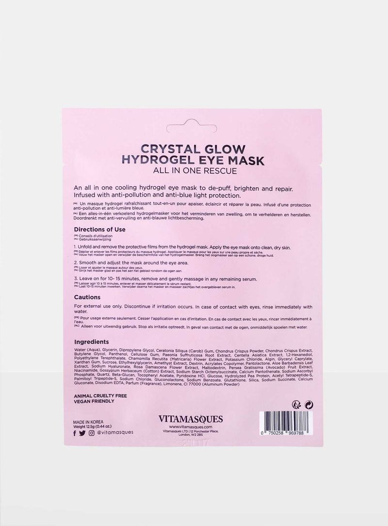 Crystal Glow Hydrogel Eye Mask