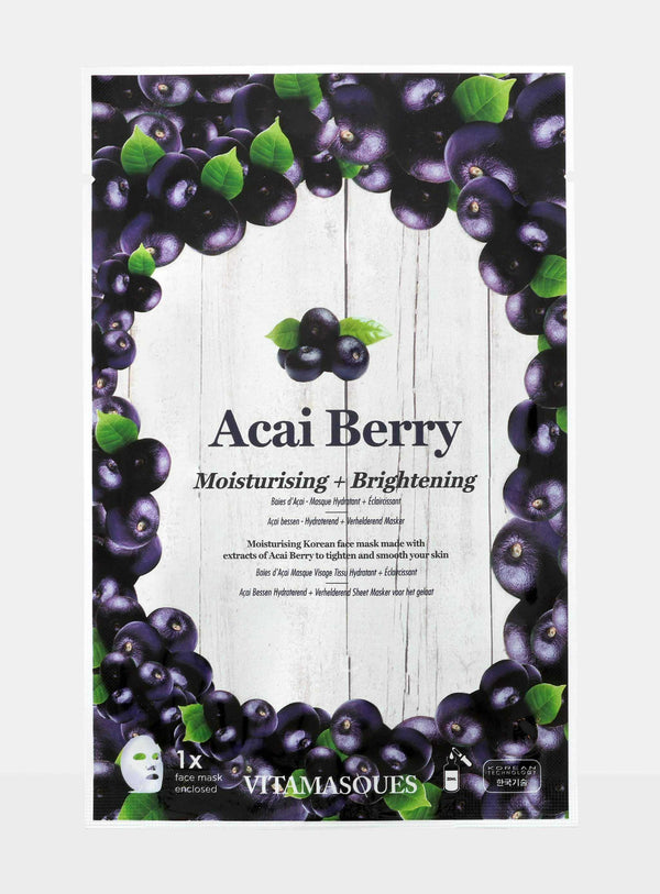 Acai Berry Sheet Face Mask | Vitamasques
