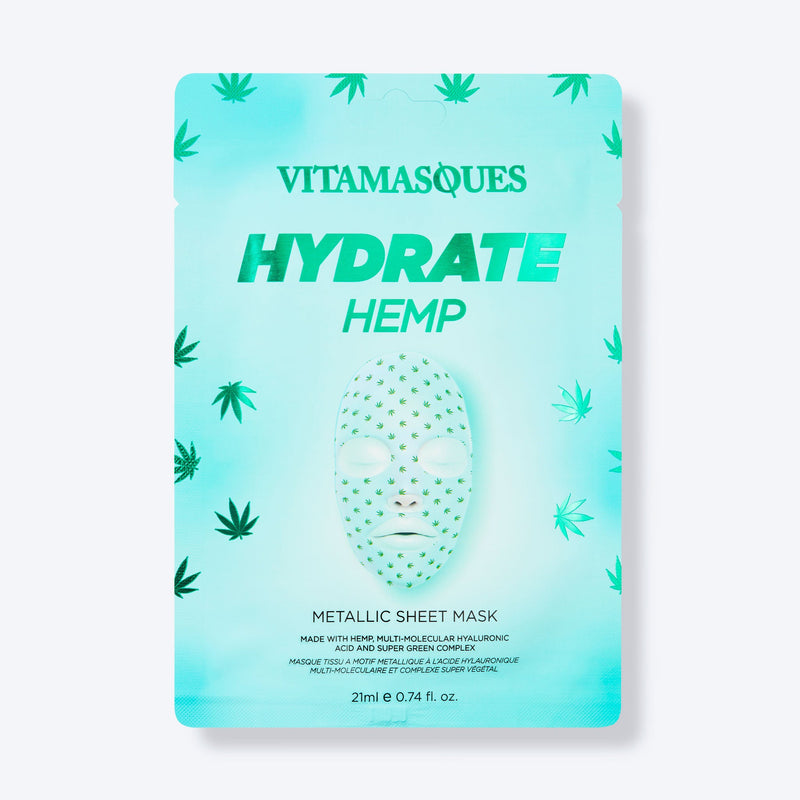 Hydrate Hemp Metallic Sheet Mask